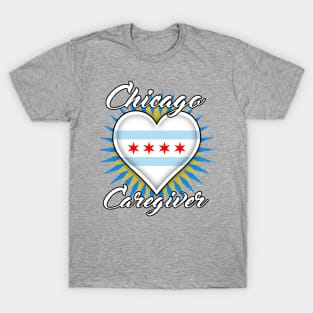 Chicago Caregiver (white font) T-Shirt